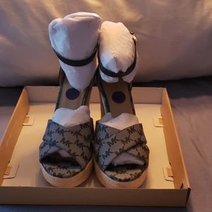 Michael Kors Mongram Wedge Espadrilles